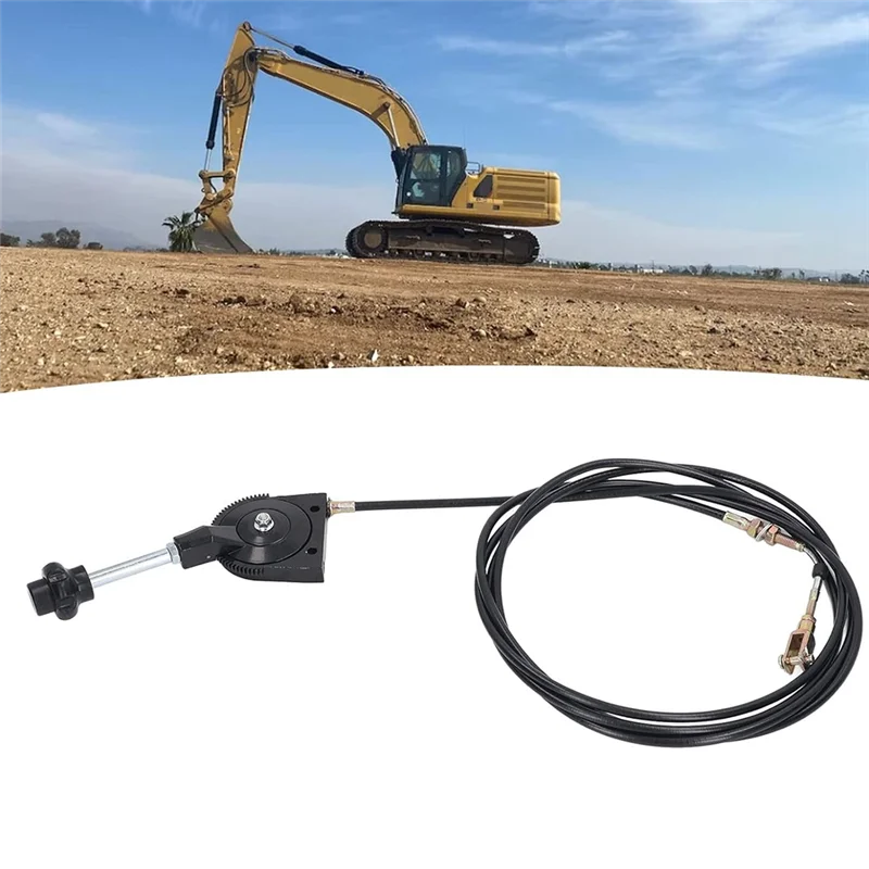 Universal Excavator Manual Throttle Cable 3.5M | Heavy Equipment
