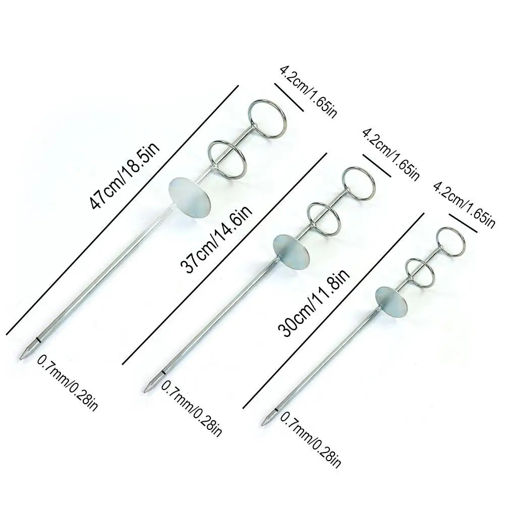 Stainless Steel Fishing Rod Holder Ground Plug Stand 30/37/47cm