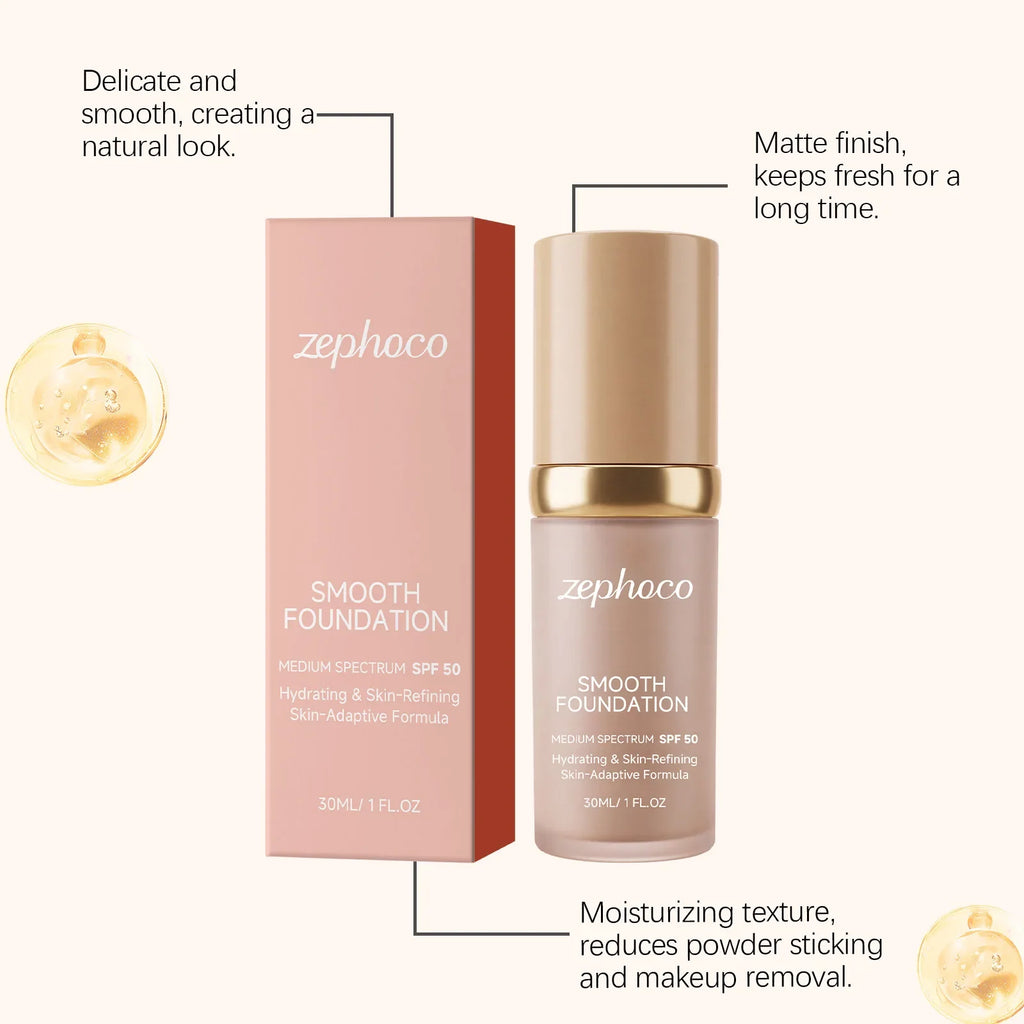 Color-Changing Foundation Concealer – SPF, Full Coverage, Waterproof