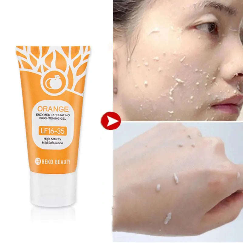 Orange Enzyme Exfoliating Gel – Face & Body Brightening Scrub