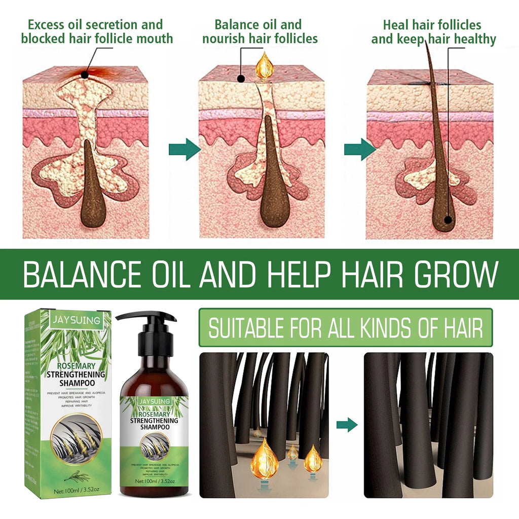 Jaysuing Rosemary & Biotin Shampoo – Strengthen & Nourish Hair