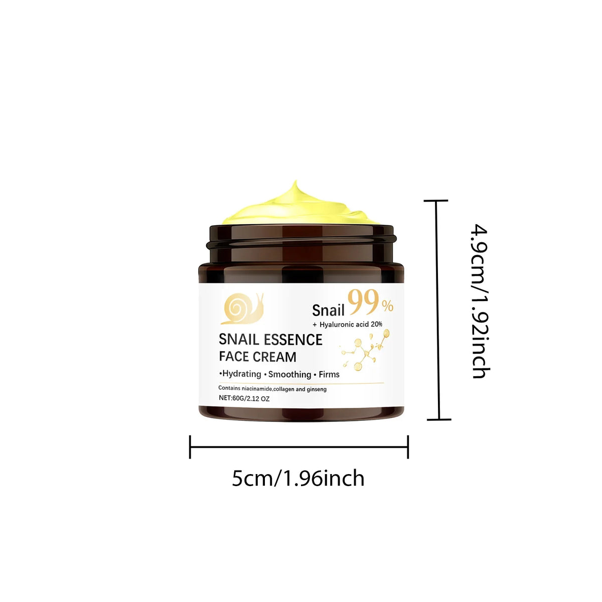Hoygi Snail Mucin Face Cream – Anti-Aging & Brightening 60g
