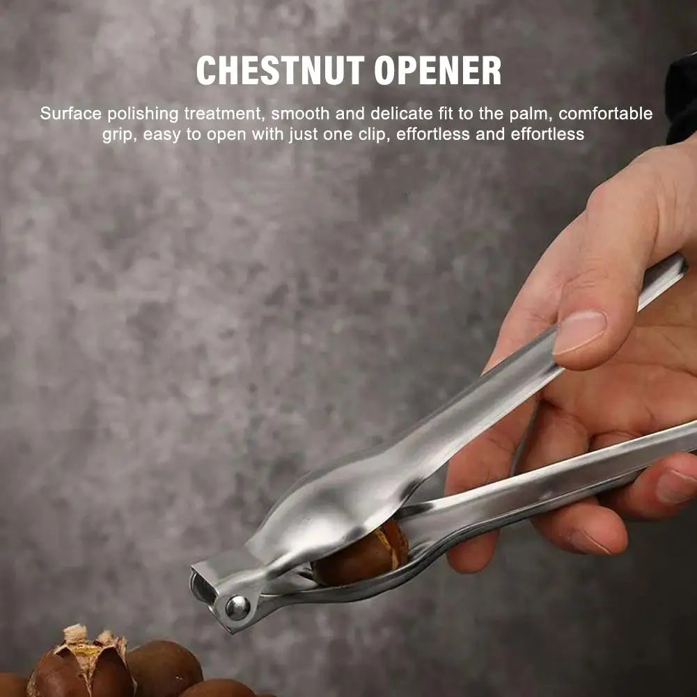 2-in-1 Stainless Steel Nut Cracker & Chestnut Opener | KITPIPI