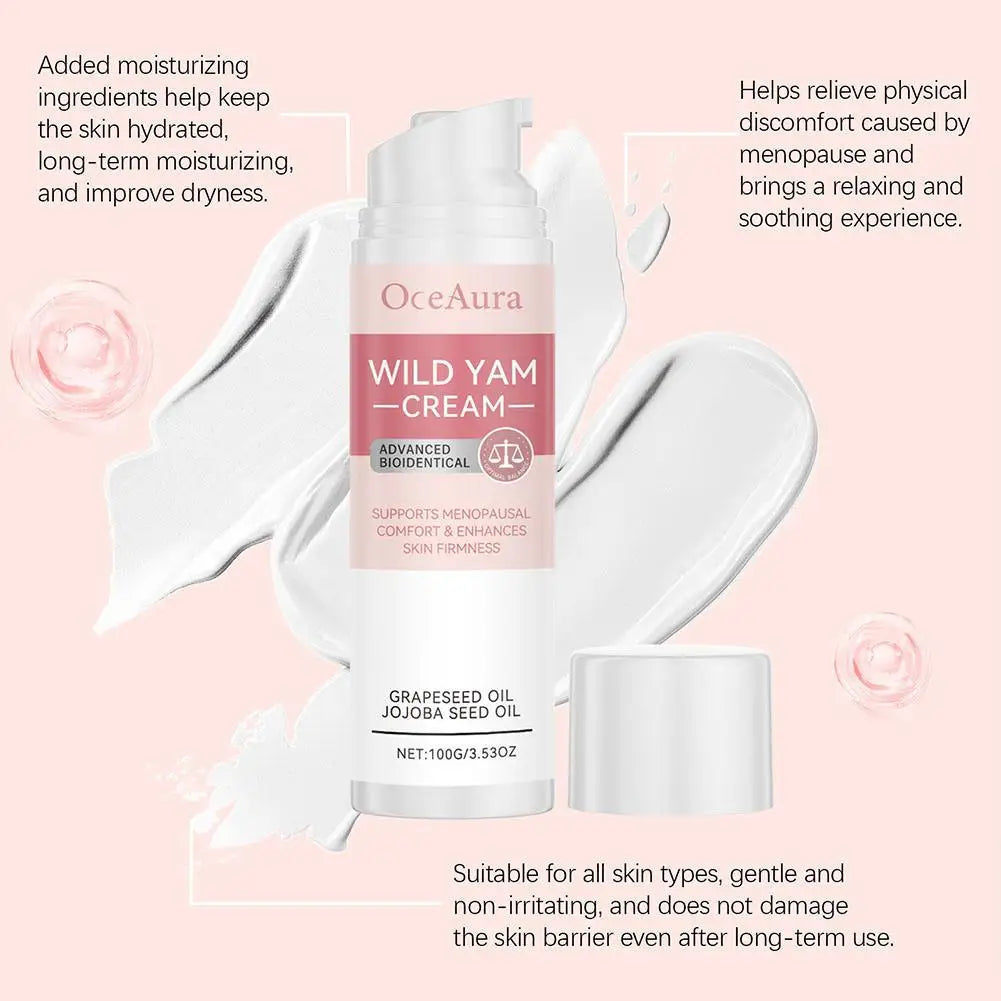 Wild Yam Cream for Women – Natural Moisturizer, Firms & Hydrates