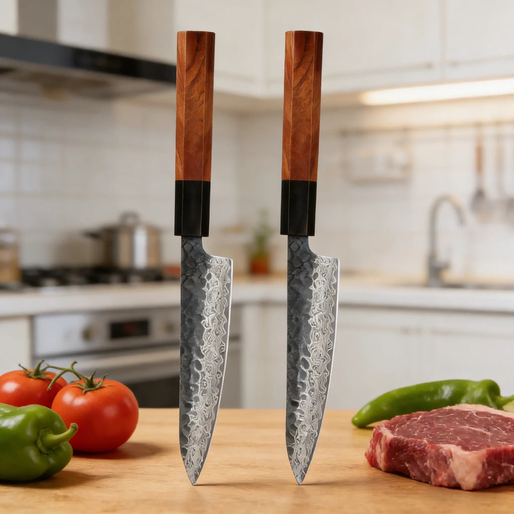 67-Layer Damascus Steel Kitchen Knife Set – 1, 2 or 3 Piece
