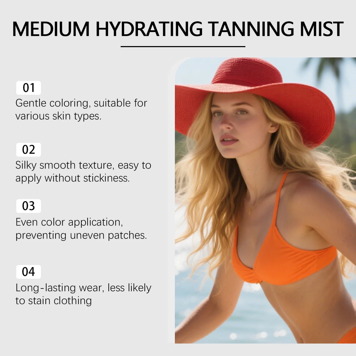 OceAura Hydrating Self Tanner Mist | Medium Bronze Sunless Tan