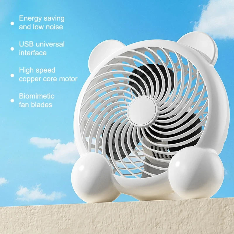 URGGU Panda USB Desktop Fan 4/7 Inch – Ultra Quiet Portable