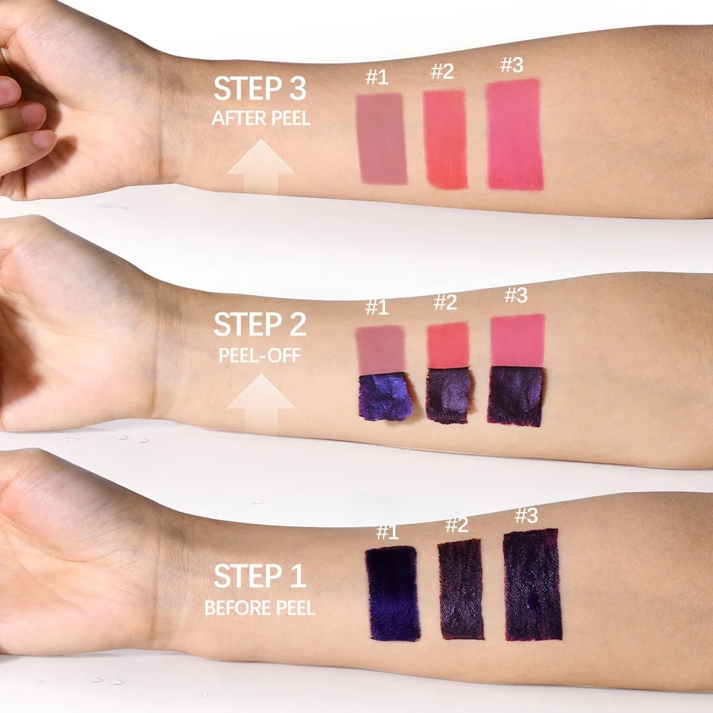 Peel-Off Matte Lip Tint – Waterproof Long-Lasting Lip Stain
