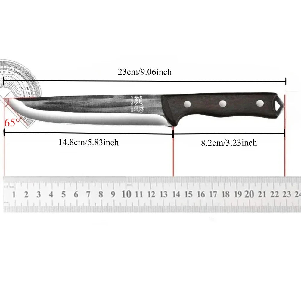 PLYS Hand-Forged Boning Knife – 14.8" Stainless Steel Butcher