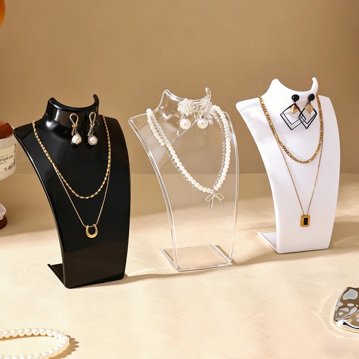 1 Portrait Jewelry Display Stand Vertical Necklace Earring Storage