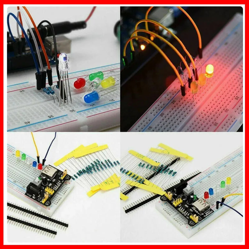 830 Breadboard Starter Kit – UNO R3 Electronic Components Set