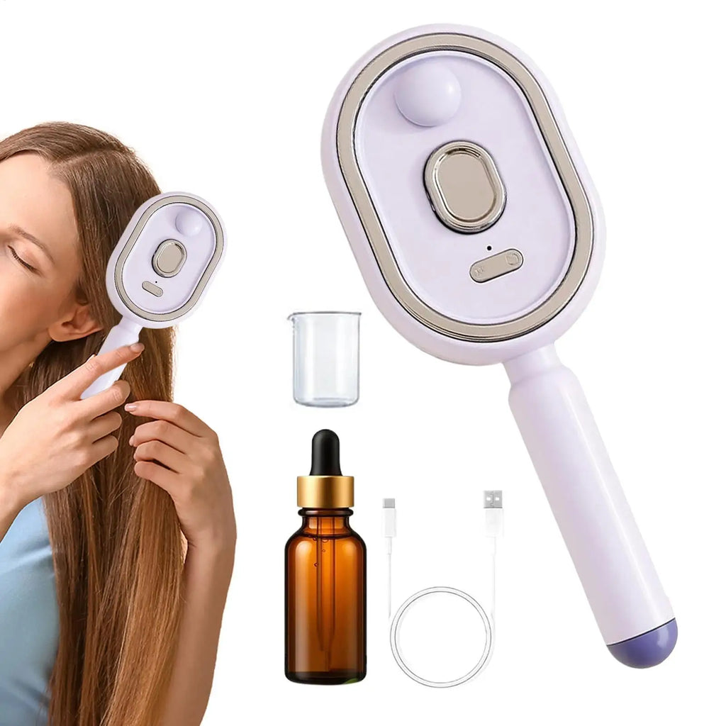 Rechargeable Steam Hair Brush – Detangling & Smoothing Comb