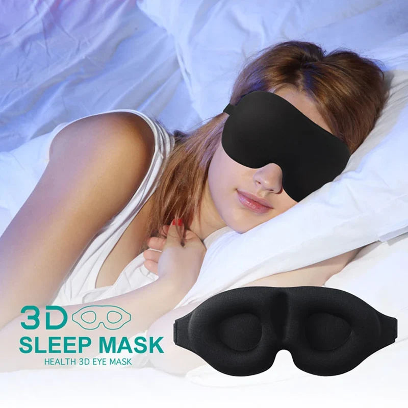 3D Memory Foam Sleep Mask – Light Blocking Eye Cover