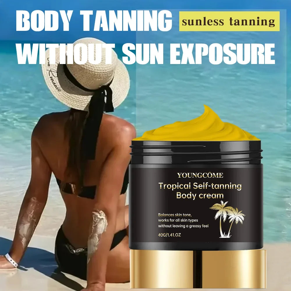 Self Tanner Body Cream – Sunless Bronzer & Nourishing Lotion