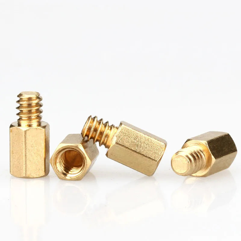 6 32X6+ 32X6 5+ Hex Brass Standoff Spacer Pillar Motherboard