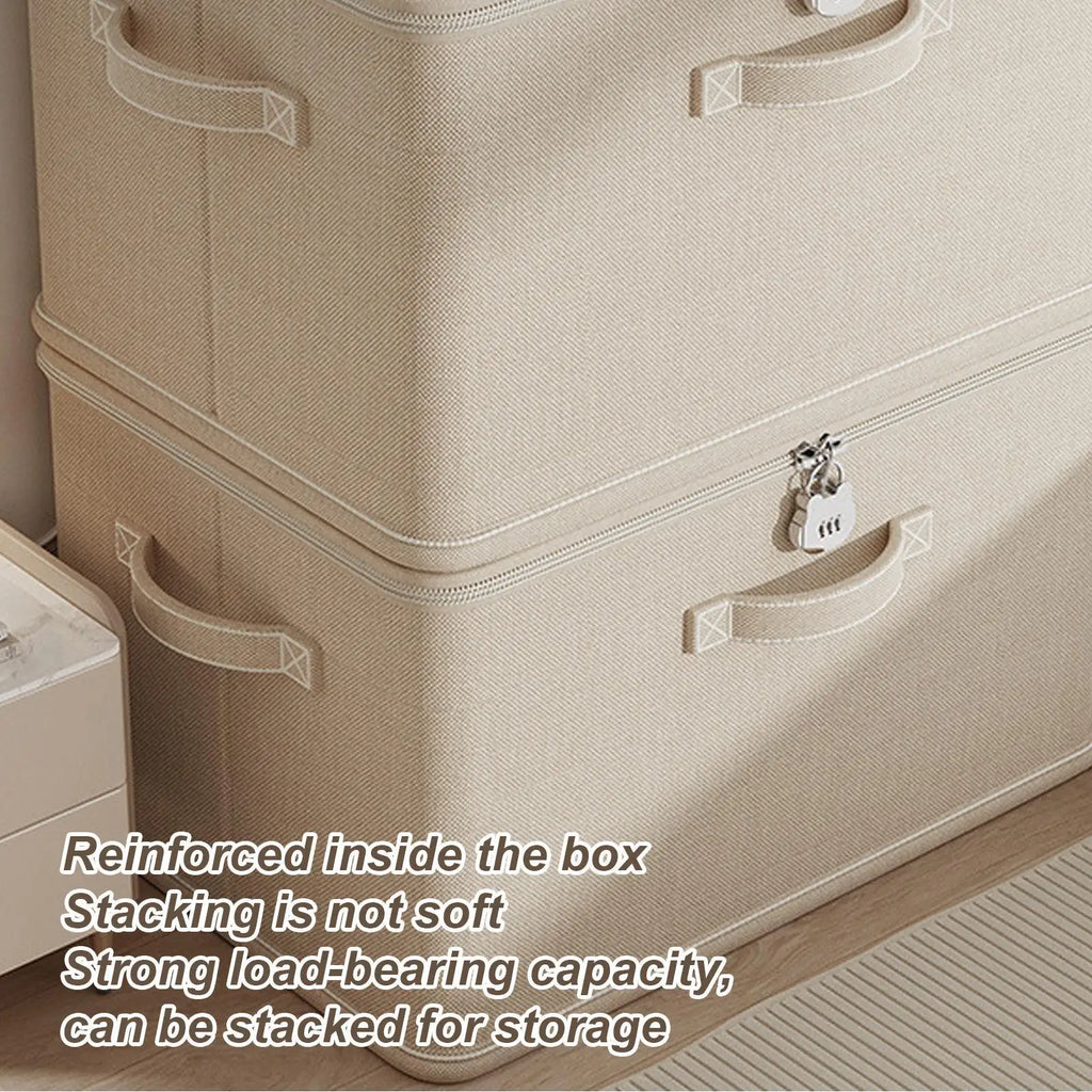 Lockable Storage Box Odor Proof Container Stackable Handle Locking