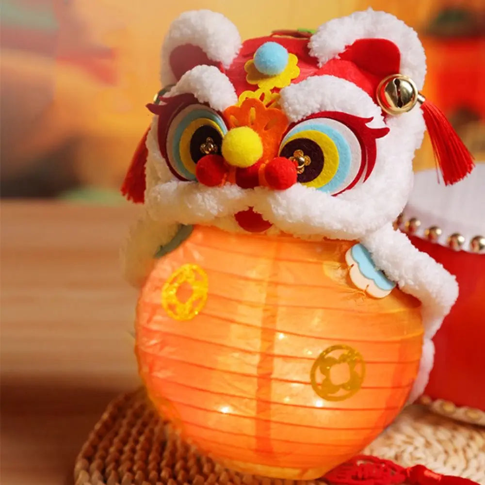 Glowing Lion Dance Lantern DIY Kit | Chinese New Year Tassel