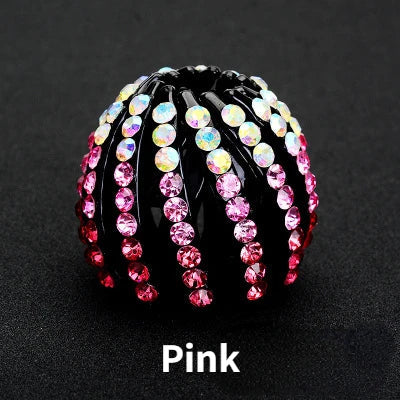 Bird Nest Claw Clip Rhinestone Hairpin for Women & Girls