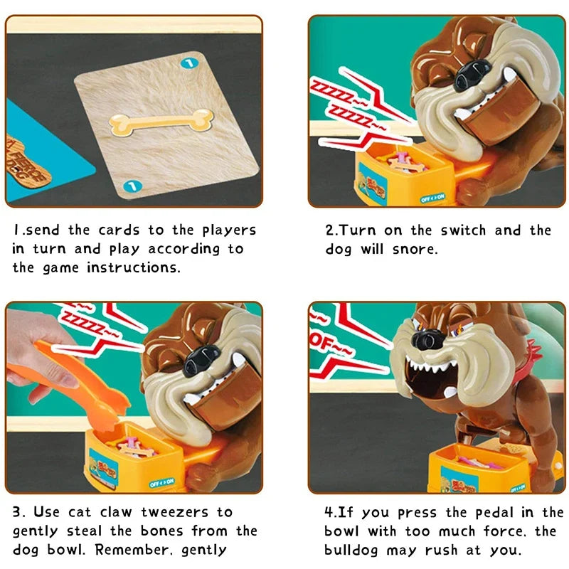 Don't Take Buster's Bones Bulldog Prank Board Game | Kids Gift