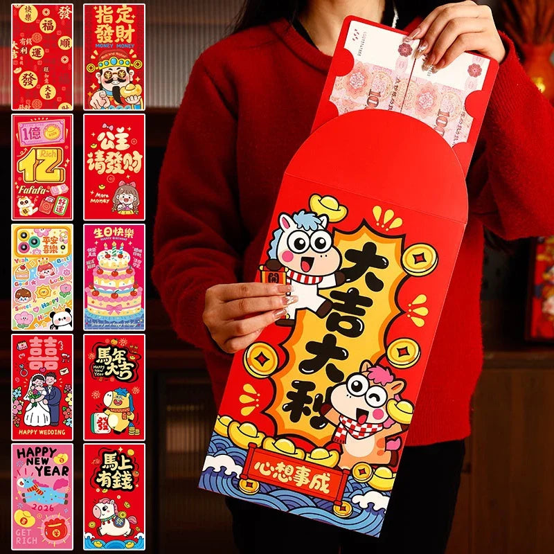 Creative Suprise Big Hongbag Year Red Envelope Birthday Pouch Chinese