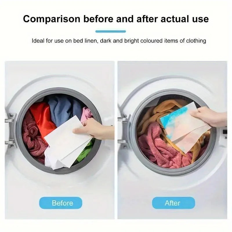 50 Dye-Catcher Laundry Sheets – Anti-Bleed & Fade Protection