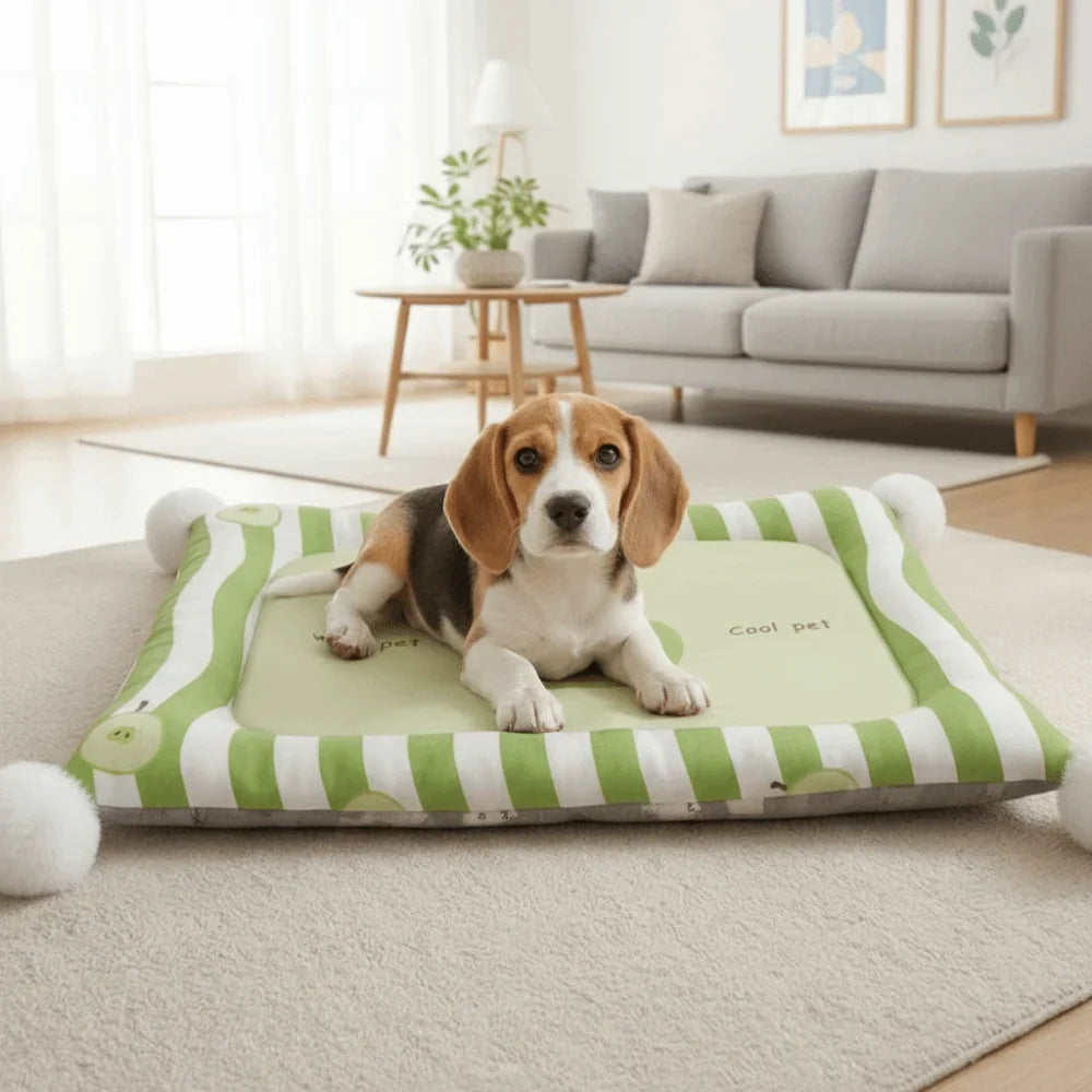 Cooling Pet Bed Mat – Double-Sided, Washable & Portable
