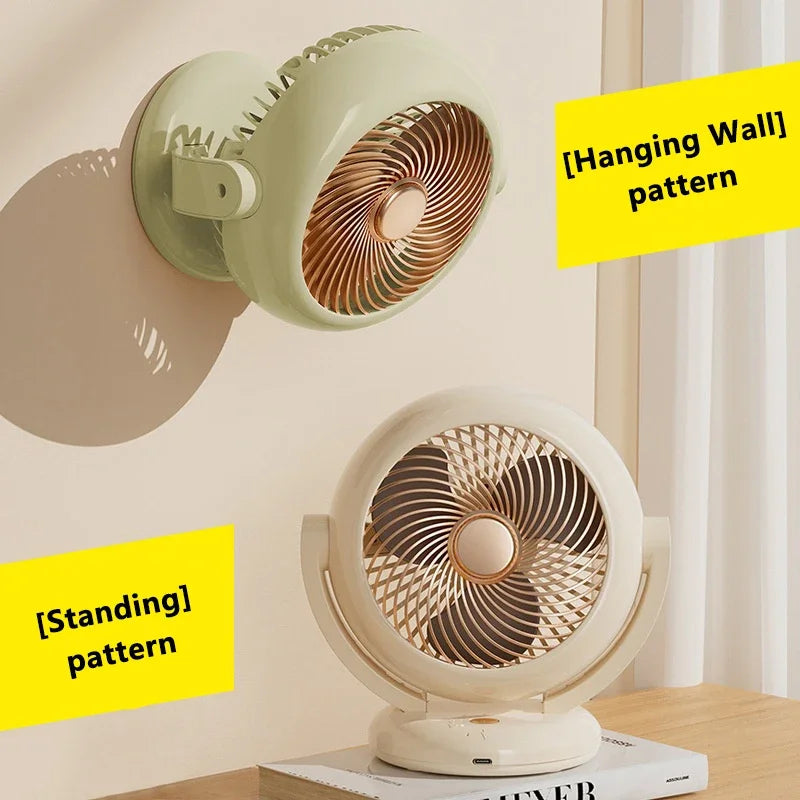 Mini Portable Rechargeable Desktop Fan – Quiet & Wireless