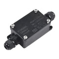 IP66 Waterproof 2-Port Outdoor Junction Box 240V Black