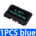 2.42" 128x64 OLED Display Module – I2C & SPI, White/Blue