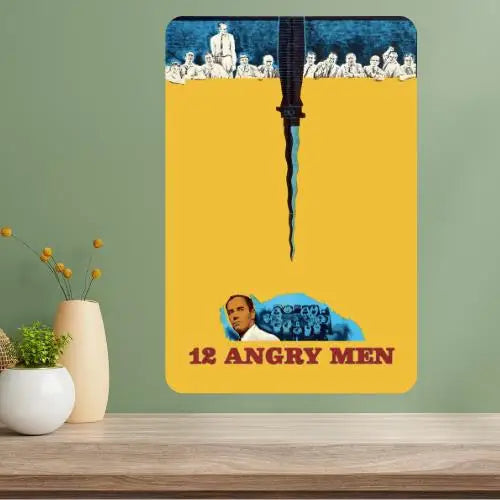 12 Angry Men Classic Movie Metal Poster Sign | Vintage Wall Art