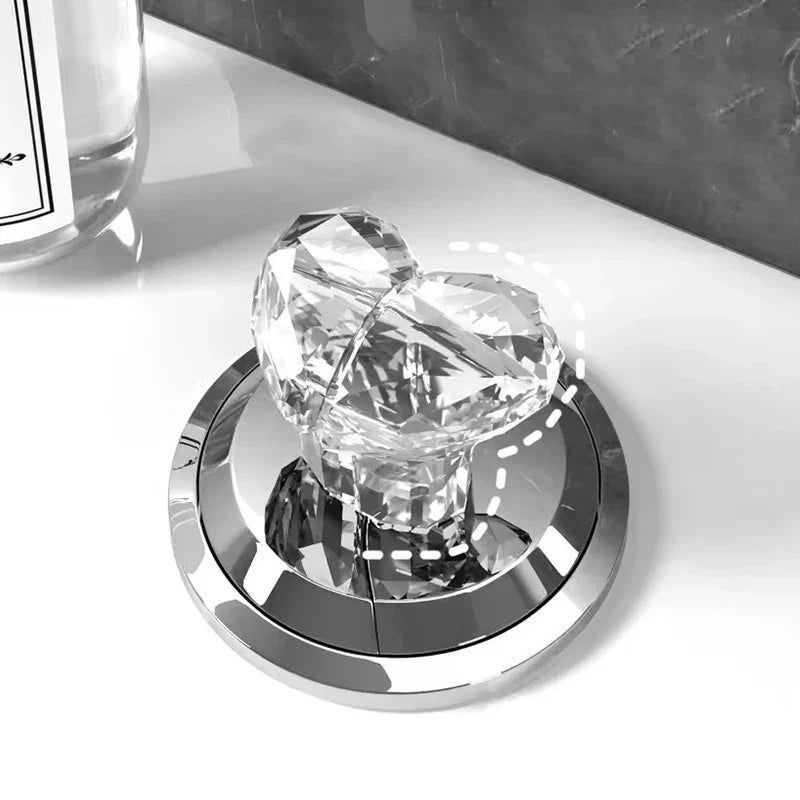 Heart Shaped Toilet Flush Button Helper – Acrylic Press Cap