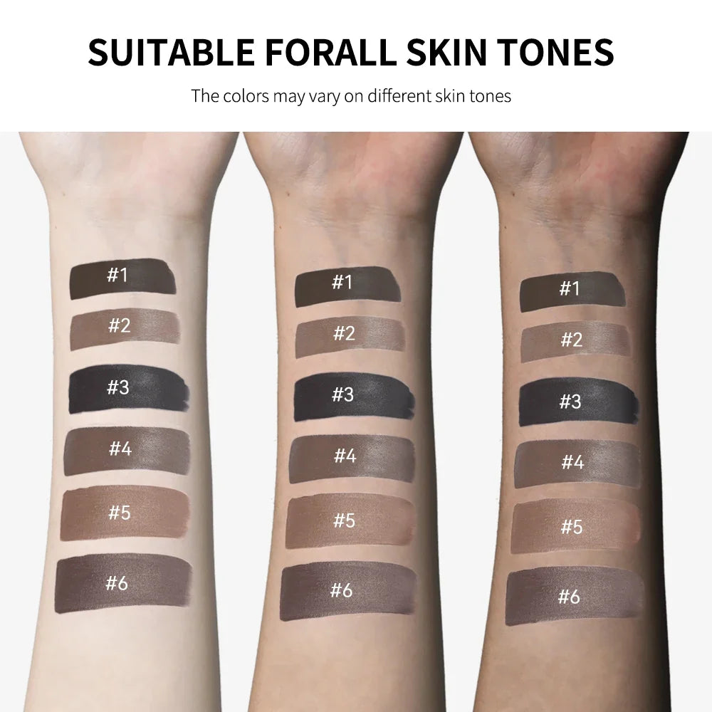 3D Waterproof Eyebrow Pomade Cream – Matte Brown & Black Gel