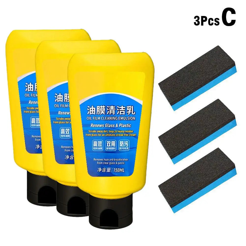 Car Glass Oil Film Remover Polishing Composite Windshield Wiper Clear
