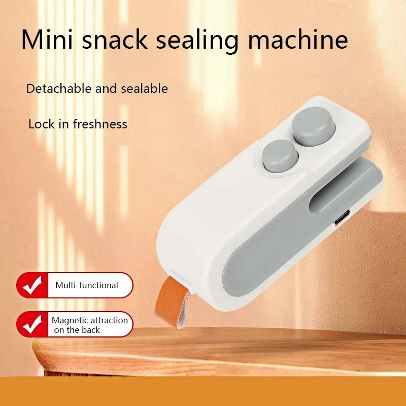 HOMEFISH Mini USB Rechargeable Heat Sealer | Handheld Bag Sealer