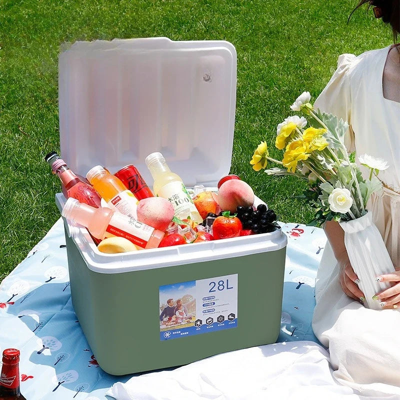 Camping Picnic Cooler Outdoor Car Portable Incubator Ice Bucket Stall