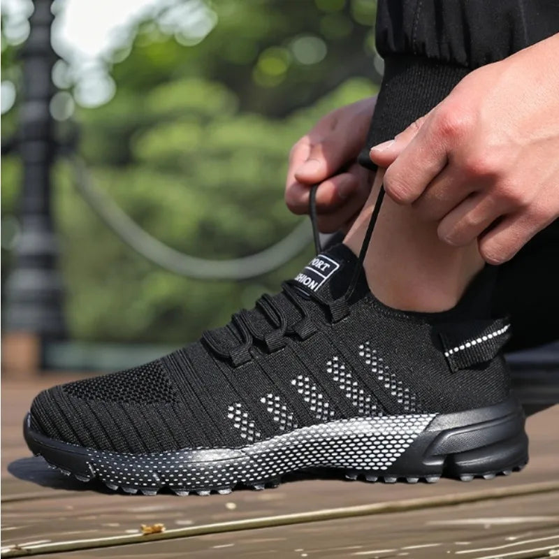 ZULIWAGN Men's Lightweight Lace-Up Casual Sneakers & Walking Shoes