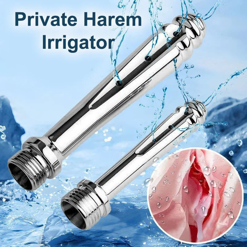 Metal 3 Holes Side Opening Bidet Anal Sprinkler Enema Cleaning Shower
