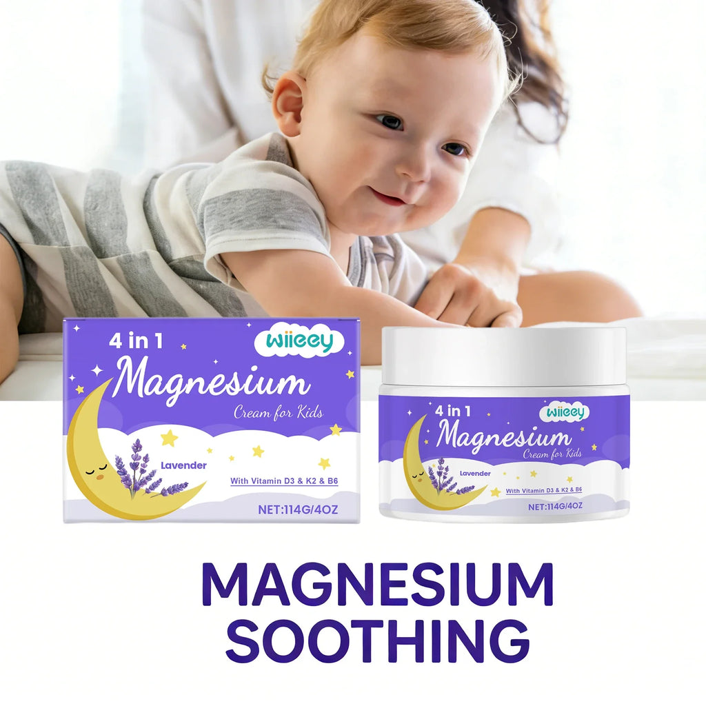 Kids Lavender Magnesium Body Cream – Soothing & Moisturizing