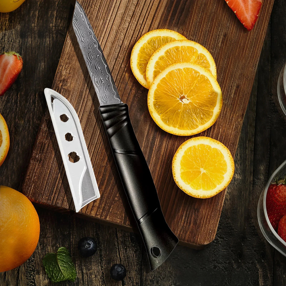 VG10 Damascus Paring Knife Set – Sharp Fruit & Peeling Knife