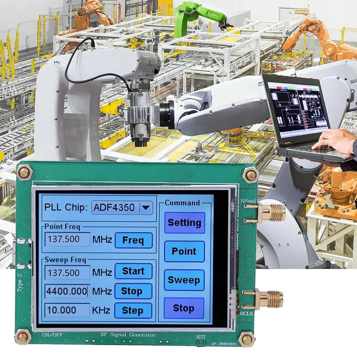 Generator Full RF Sweep Frequency Control Data Cable ADF4350 ADF4351