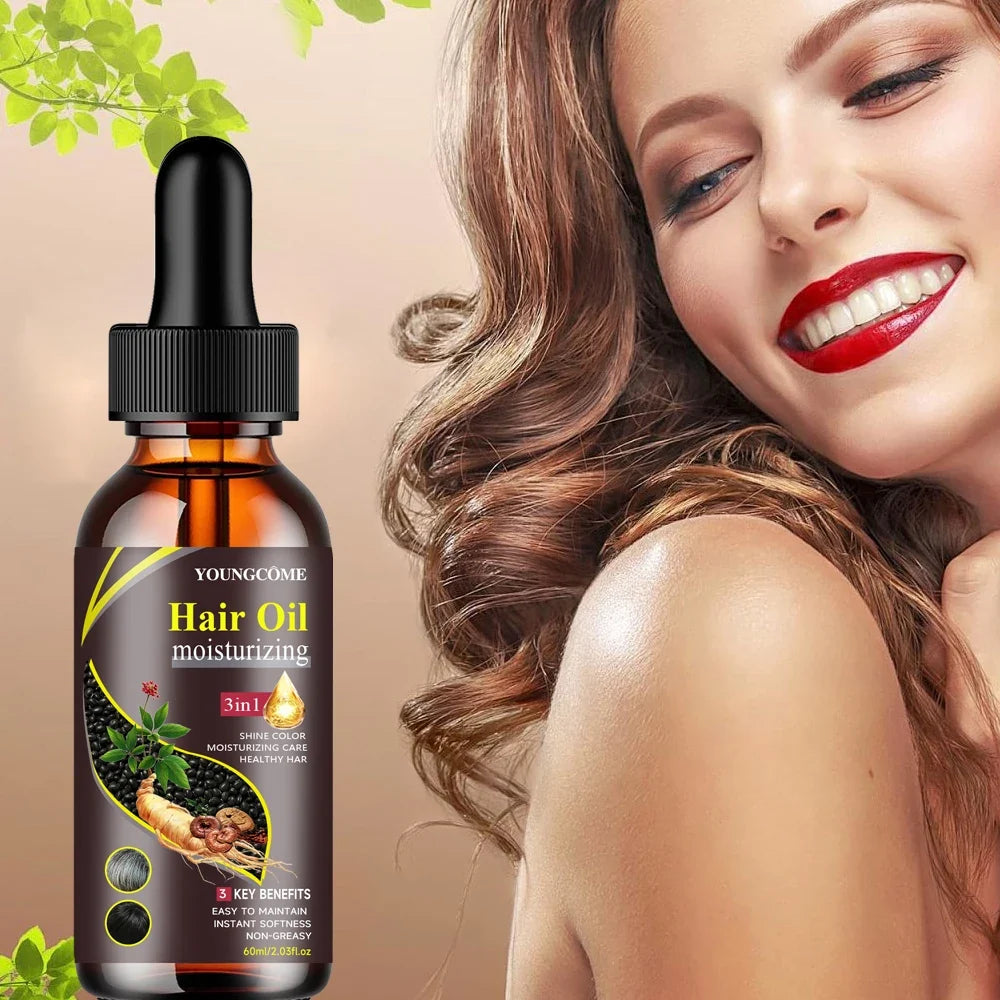 3-in-1 Multi-effect Hair Nourishing Oil Enhances Strength Silky Soft
