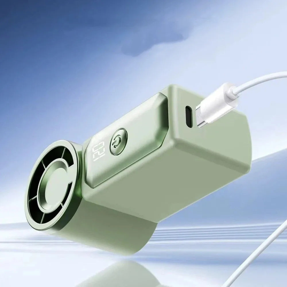 LED Display Portable Mini Handheld Fan – USB Rechargeable