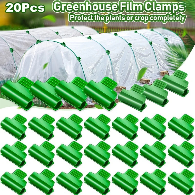 Greenhouse Film Snap Clamps for Fiberglass Hoop Grow Tunnels