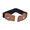 Kids Buckle-Free Stretch Belt – Adjustable Faux Leather Waistband