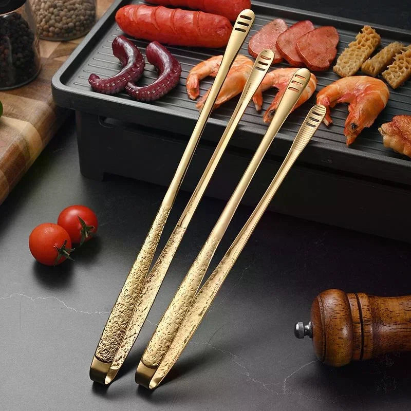 Stainless Steel BBQ & Kitchen Tongs – Reusable Cooking Tongs