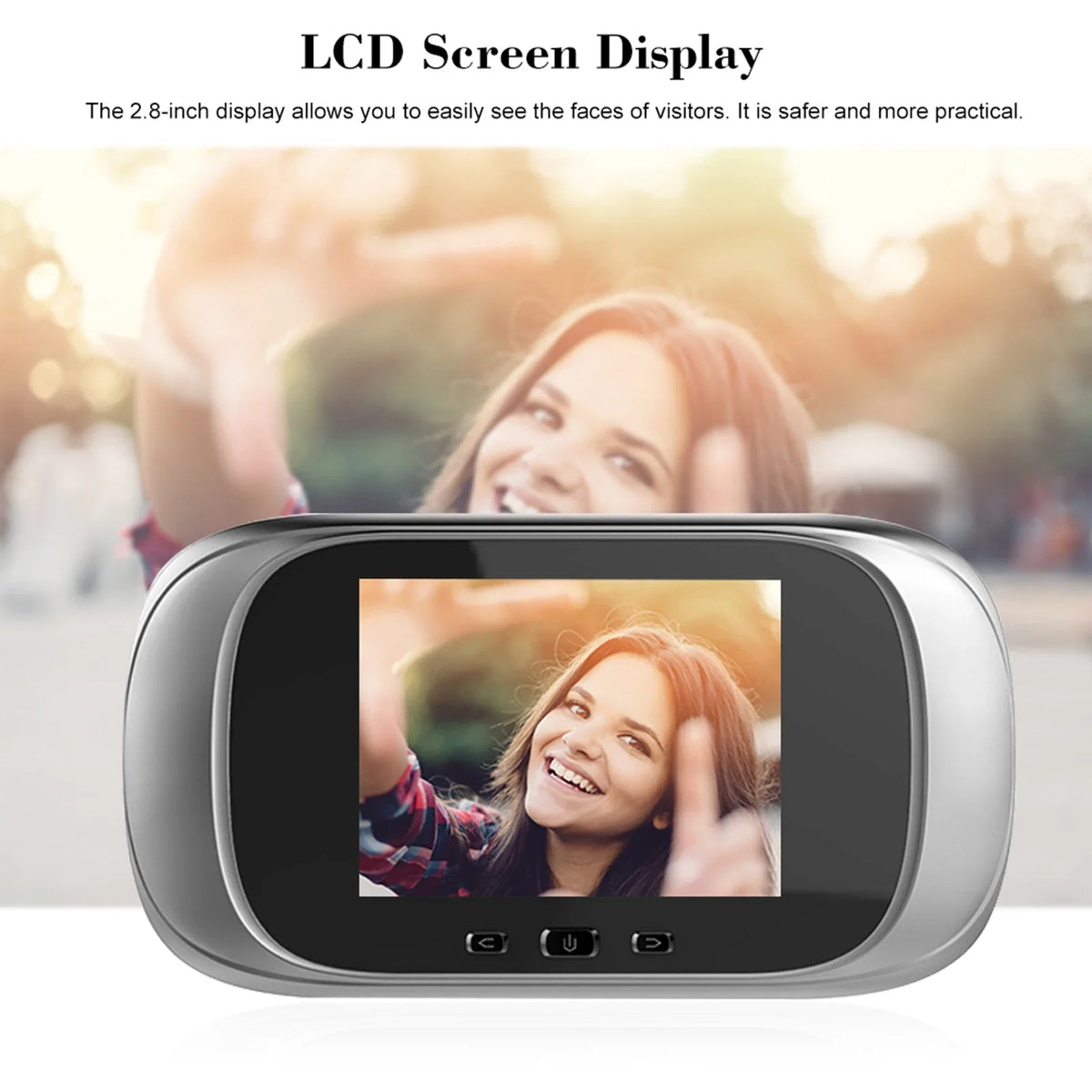 2 8-inch Night Vision Photo Shooting Digital Door Monitoring Viewer