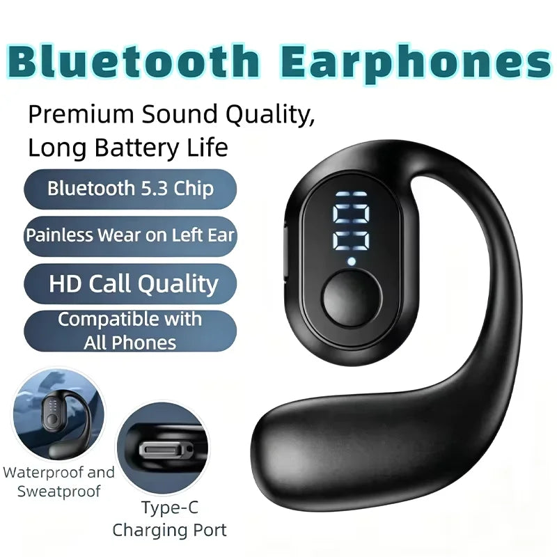 Q7 OWS Bluetooth Ear Hook Wireless Earphone – Single Ear