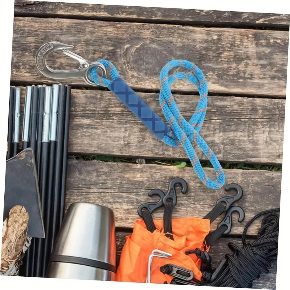 Heavy Duty Nylon Hammock Hanging Strap with Metal Hook