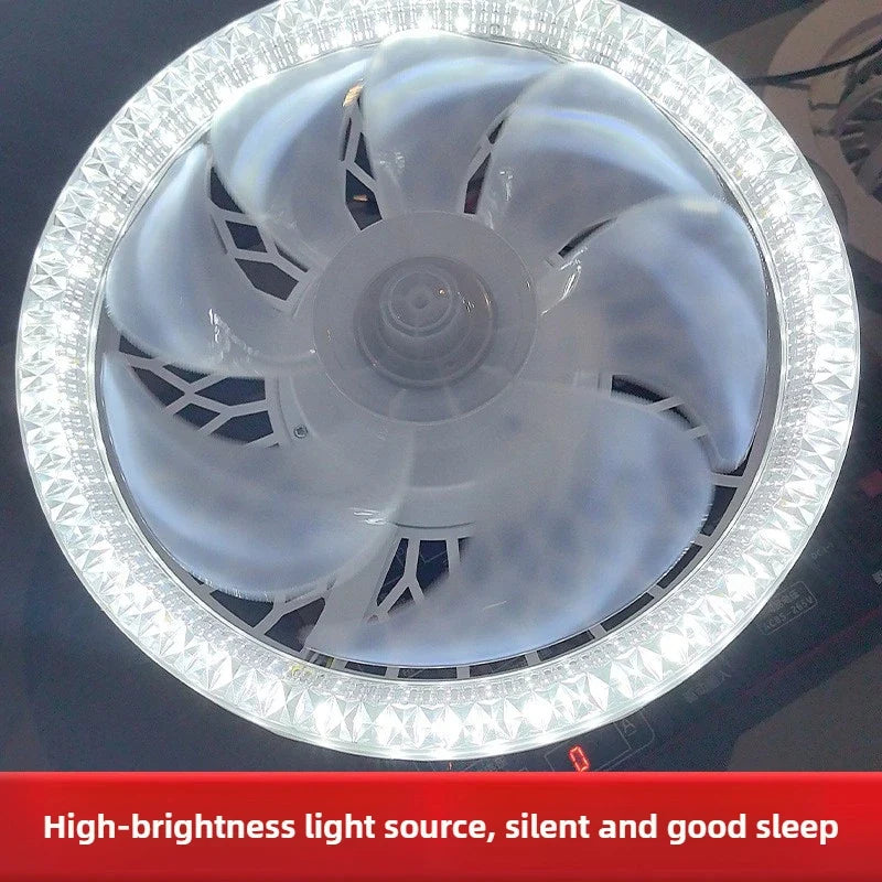 Silent LED Ceiling Fan with Light & Remote – Dimmable E27