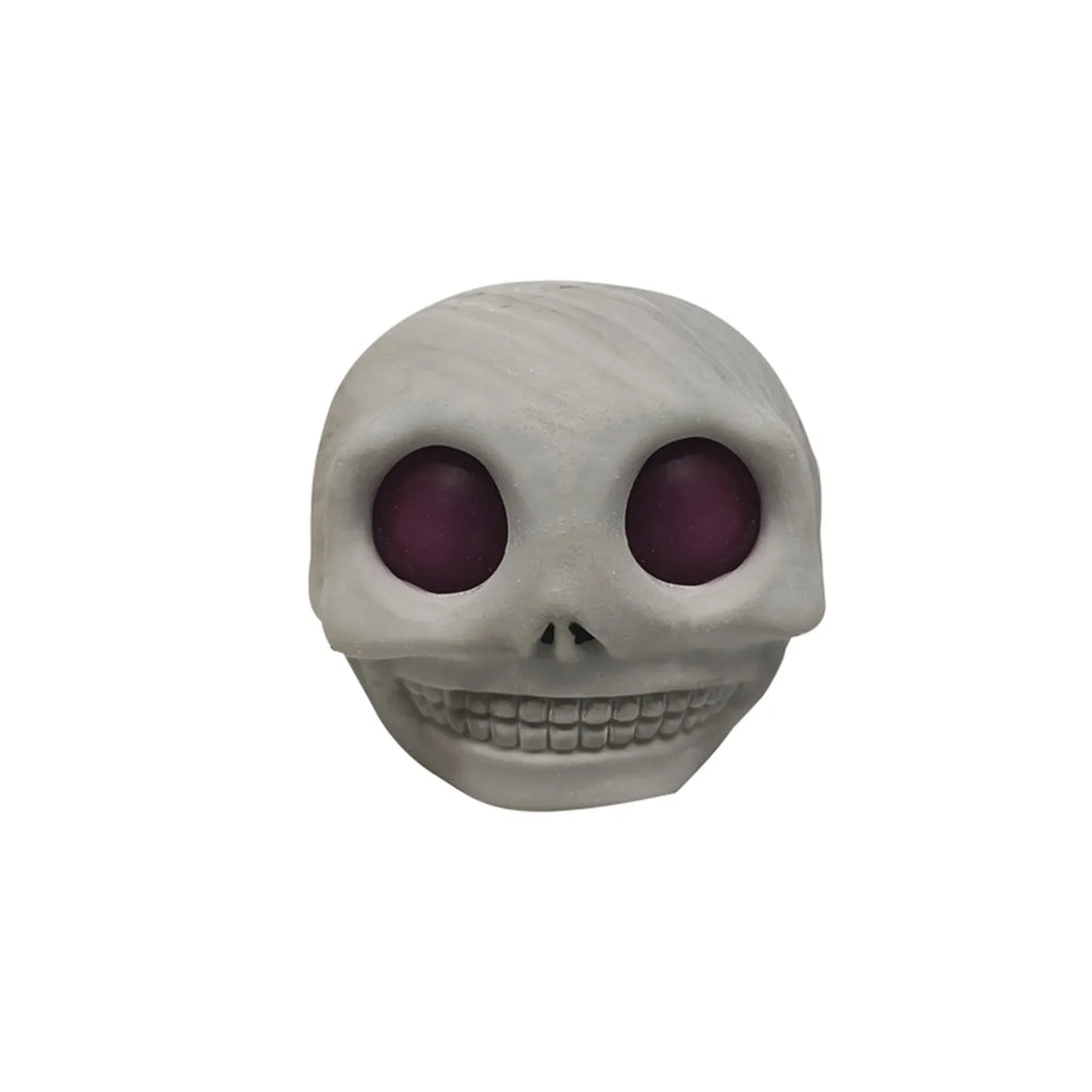 Halloween Skull Squeeze Squishy Toys 9pc Skeleton Stress Balls